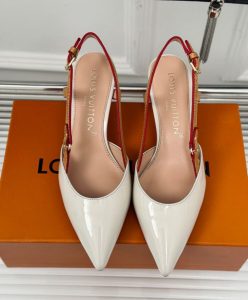 Louis Vuitton Womens Blossom Slingback Pump 1AC6FQ Cream-2