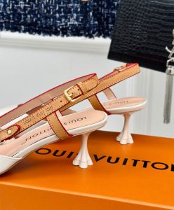 Louis Vuitton Womens Blossom Slingback Pump 1AC6FQ Cream-9