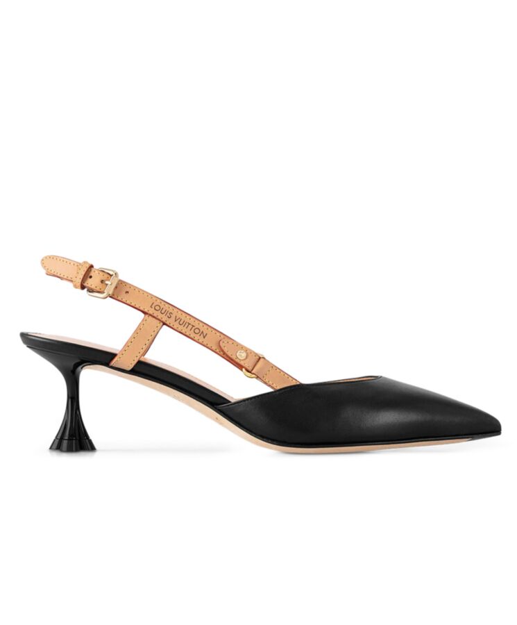 Louis Vuitton Womens Blossom Slingback Pump 1ACBIS Black-1