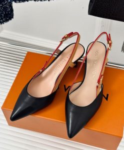 Louis Vuitton Womens Blossom Slingback Pump 1ACBIS Black-3