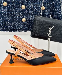 Louis Vuitton Womens Blossom Slingback Pump 1ACBIS Black-6