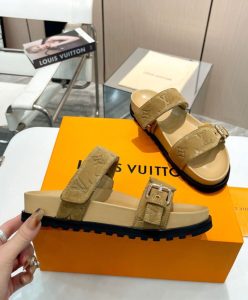 Louis Vuitton Womens Bom Dia Flat Comfort Mule 1ABOYG Cream-6