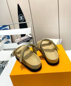 Louis Vuitton Womens Bom Dia Flat Comfort Mule 1ABOYG Cream-7