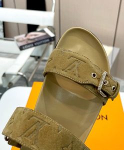 Louis Vuitton Womens Bom Dia Flat Comfort Mule 1ABOYG Cream-8