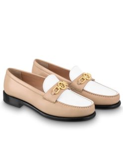 Louis Vuitton Womens Chess Flat Loafer Henna-1