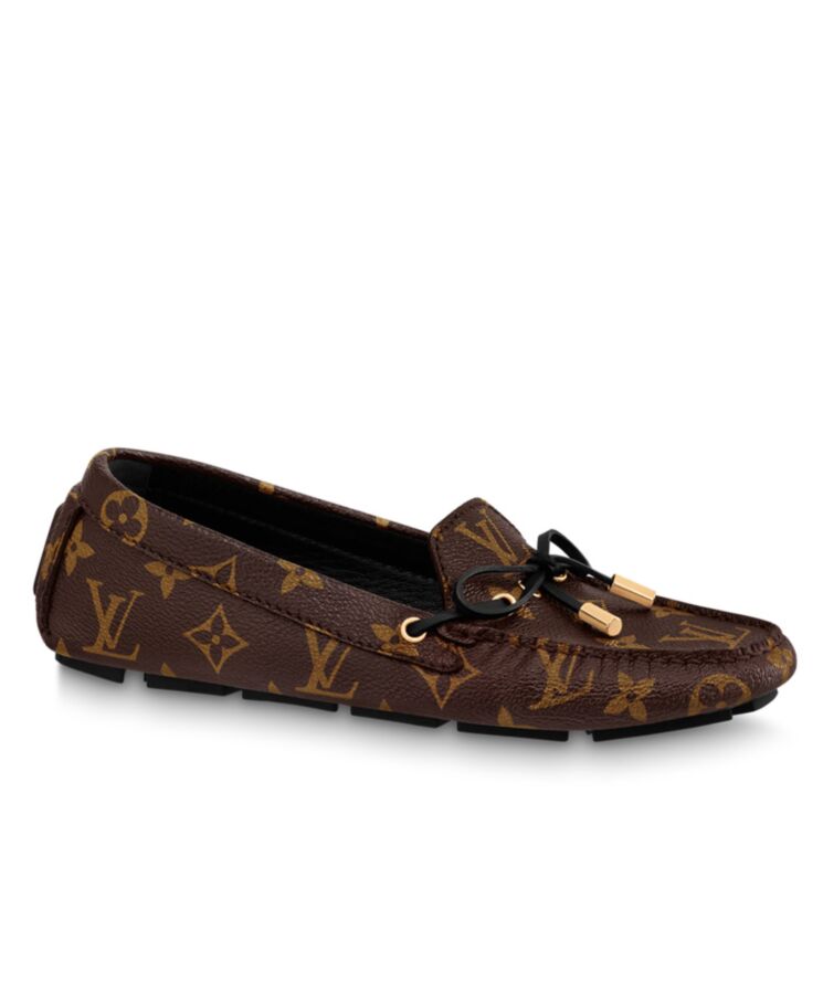 Louis Vuitton Womens Gloria Flat Loafer 1ABUZO Brown-1