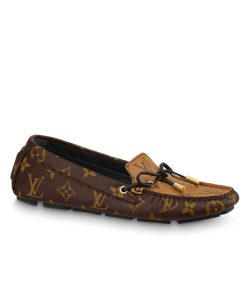 Louis Vuitton Womens Gloria Flat Loafer 1ABV2R Brown-1