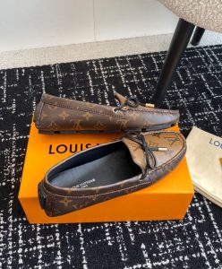 Louis Vuitton Womens Gloria Flat Loafer 1ABV2R Brown-4