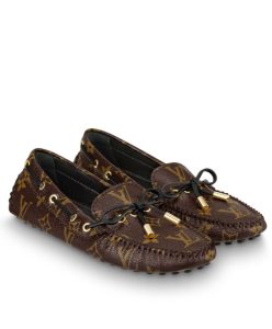Louis Vuitton Womens Gloria Flat Loafer Brown-1