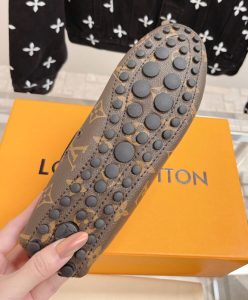 Louis Vuitton Womens Gloria Flat Loafer Brown-10