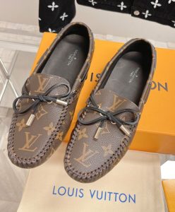 Louis Vuitton Womens Gloria Flat Loafer Brown-3