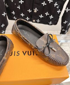 Louis Vuitton Womens Gloria Flat Loafer Brown-6