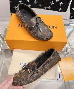 Louis Vuitton Womens Gloria Flat Loafer Brown-7