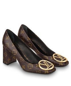 Louis Vuitton Womens Madeleine Pumps 1A4XC6 Brown-1