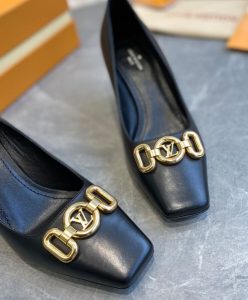 Louis Vuitton Womens Rotary Pumps Black-7