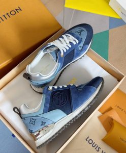 Louis Vuitton Womens Run Away Sneaker 1ABHOH Dark Blue-5