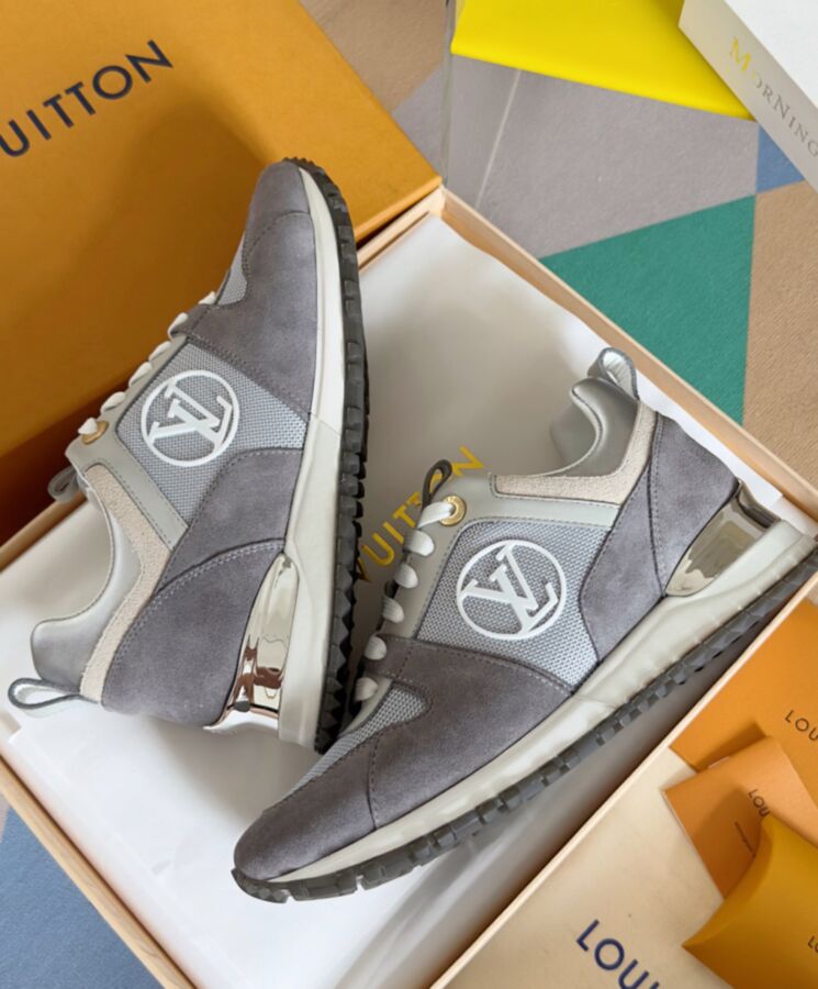 Louis Vuitton Womens Run Away Sneaker 1ABW54 Gray-8
