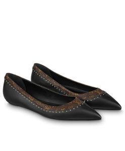Louis Vuitton Womens Signature Flat Ballerina-1