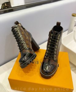 Louis Vuitton Womens Star Trail Ankle Boot 1A2Y7W Black-3
