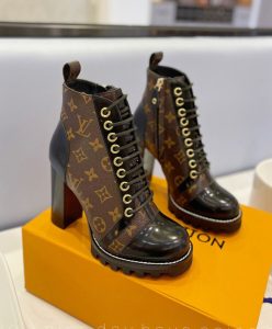 Louis Vuitton Womens Star Trail Ankle Boot 1A2Y7W Black-4
