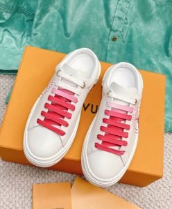 Louis Vuitton Womens Time Out Open Back Sneaker White-2