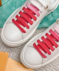 Louis Vuitton Womens Time Out Open Back Sneaker White-7