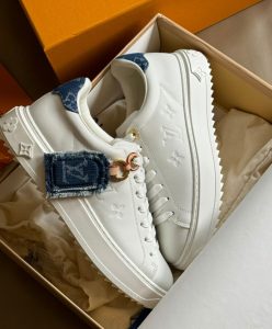 Louis Vuitton Womens Time Out Sneaker 1ACHUB White-5