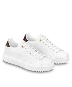 Louis Vuitton Womens Time Out Sneaker Cream-1