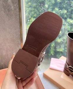 Miumiu Womens Leather Biker Boots-9