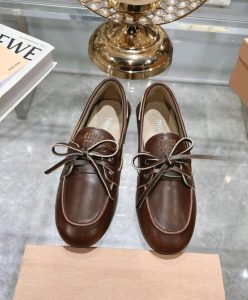 Miumiu Womens Unlined Bleached Two-tone Leather Loafers-2