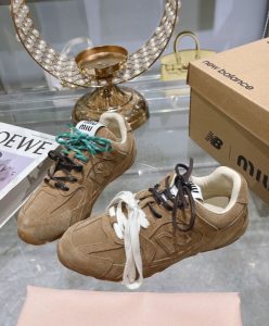 Miumiu x New Balance 530 SL suede sneakers-4