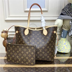 Monogram Canvas Neverfull MM M40995 Beige-1.jpg