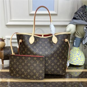 Monogram Canvas Neverfull MM M41177 Cherry-1.jpg
