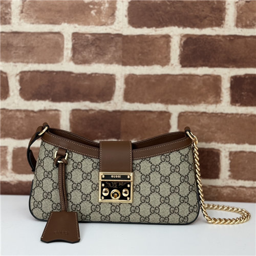 Gucci Padlock Small Shoulder Bag 811705 Brown