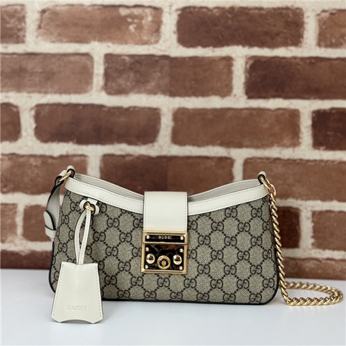 Gucci Padlock Small Shoulder Bag 811705 White