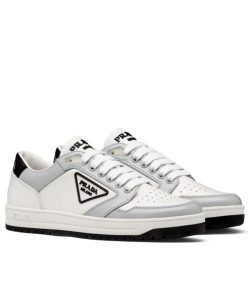 Prada Unisex District Perforated Leather Sneakers-1