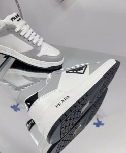 Prada Unisex District Perforated Leather Sneakers-10