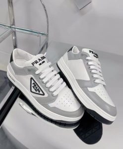 Prada Unisex District Perforated Leather Sneakers-3