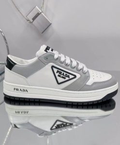 Prada Unisex District Perforated Leather Sneakers-5