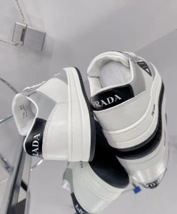 Prada Unisex District Perforated Leather Sneakers-7