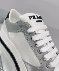 Prada Unisex District Perforated Leather Sneakers-8