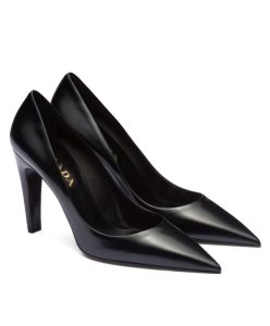 Prada Womens Brushed Leather Pumps 1I288N-1