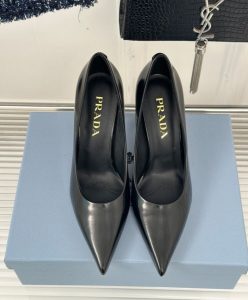 Prada Womens Brushed Leather Pumps 1I288N-2