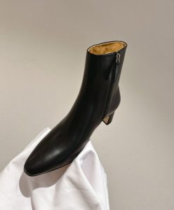 Prada Womens Leather Booties Black-6