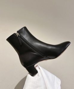 Prada Womens Leather Booties Black-7