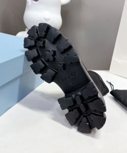 Prada Womens Monolith Knit Booties 1T115N Black-10