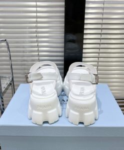 Prada Womens Monolith Leather Sandals 1X040N-7