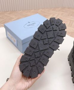 Prada Womens Nylon Gabardine Apres-ski Boots Black-10