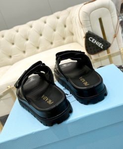 Prada Womens Padded Nappa Leather Sandals 1XX701-6