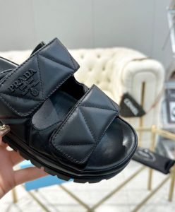 Prada Womens Padded Nappa Leather Sandals 1XX701-7
